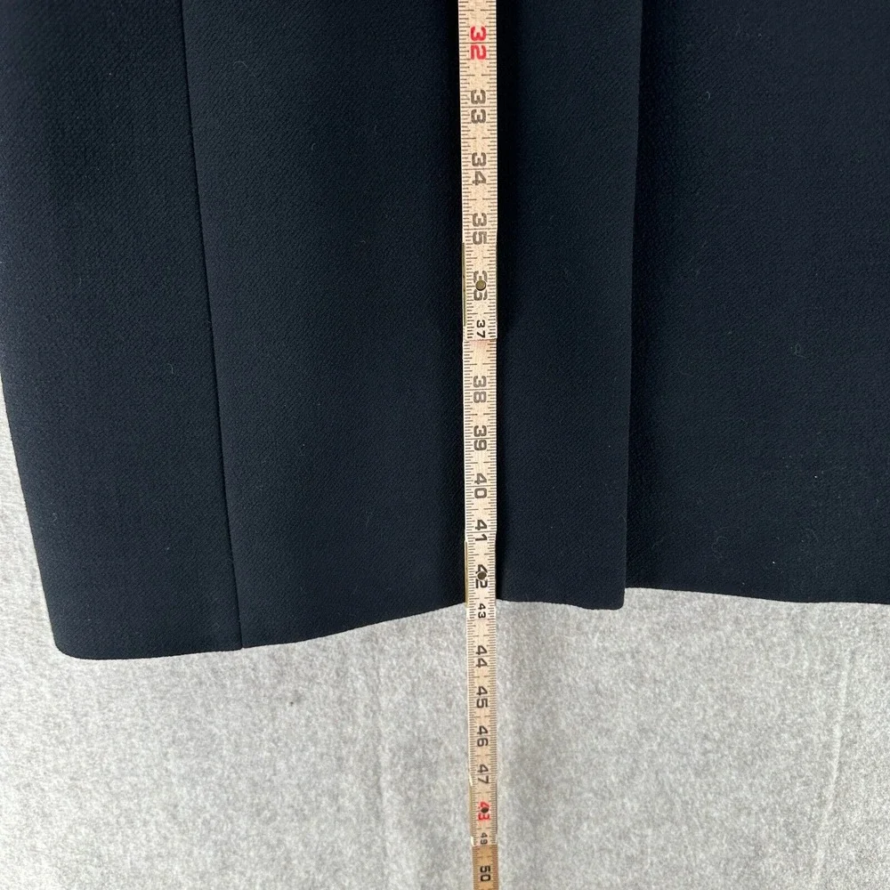 J Crew Lady Day Italian Double‎ Cloth Peacoat Wool Coat 12 Tall Black Jacket - Picture 8 of 9